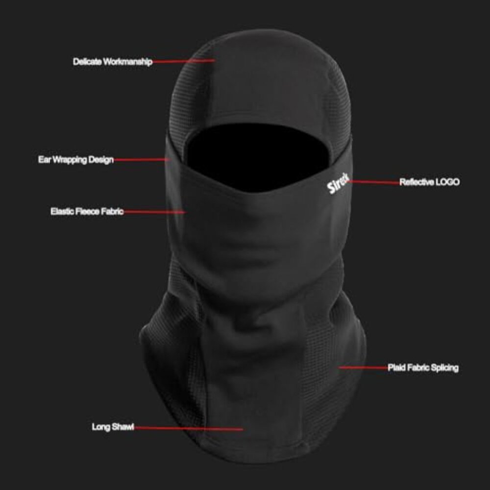 Fleece Thermal Balaclava Windproof Winter Face Mask Multi-Function Ski Mask - Picture 4 of 8